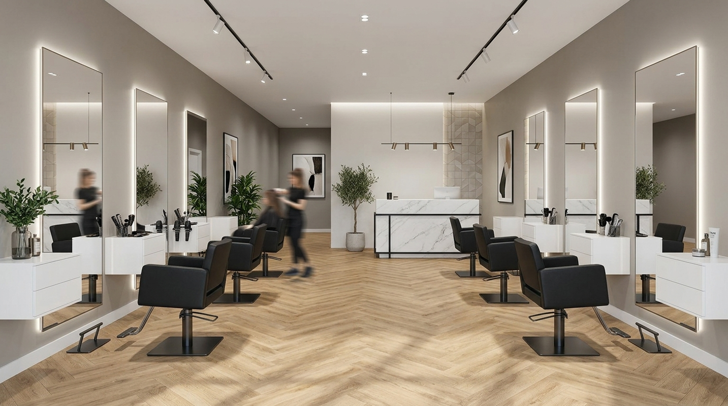 Plancher en chevrons